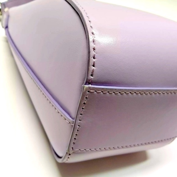 Auth Givenchy Lilac Purple Polished Leather Mini Vertical Antigona Satchel Ex++ - Picture 9 of 13